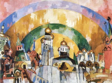bekannte abstrakte Werke - nebozvon skybell 1919 Aristarkh Vasilevich Lentulov kubismus abstrakt